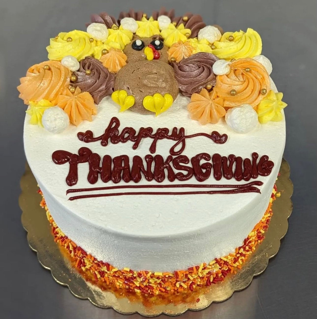 Turkey Thanksgiving Cake Luca Pastry Ann Arbor